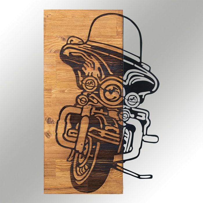 Wallity Accesorio decorativo de pared Negro y Nogal Wallity Accesorio decorativo de pared Negro y Nogal